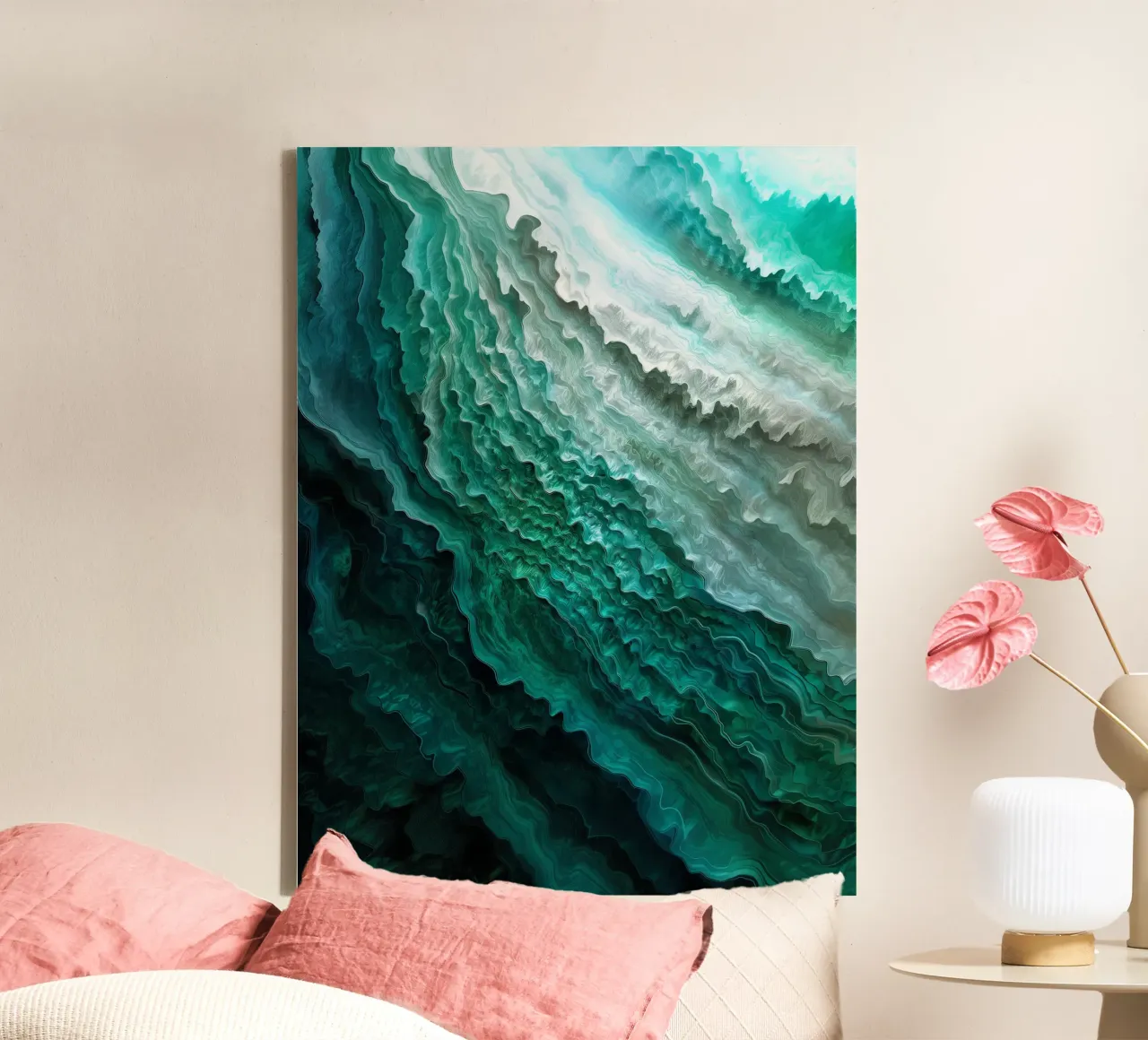 Waves of shimmer tela con Cornice a cassetta da The Quiet Senju