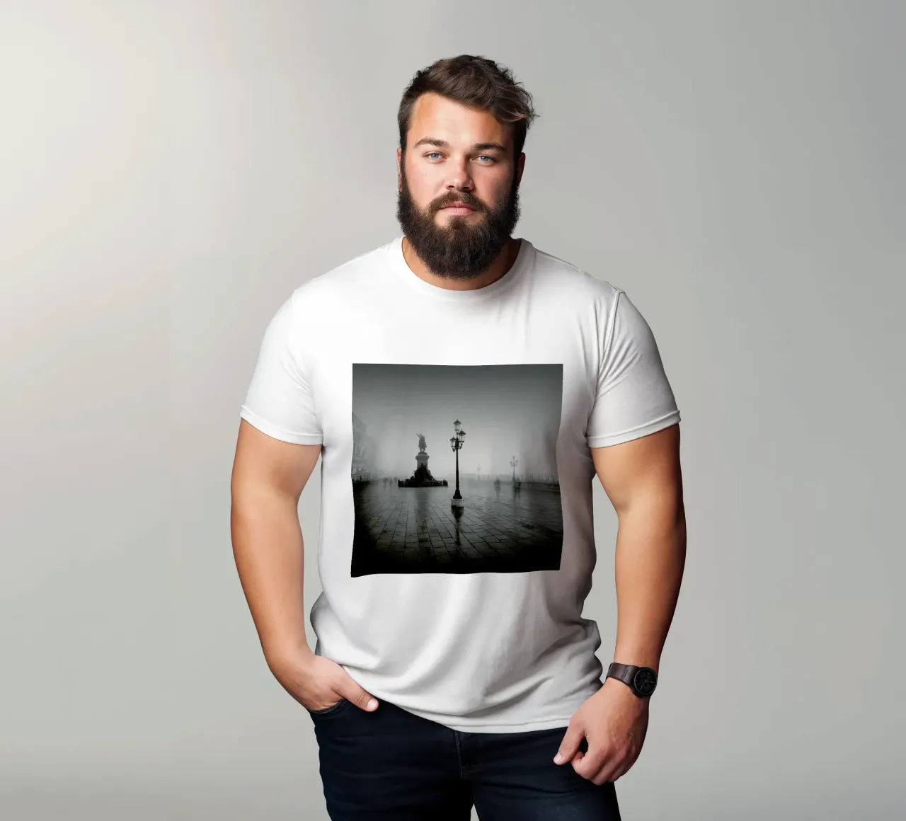 Vittorio Emanuele Il Nella Nebbia t-shirt by Michael J. Reibert
