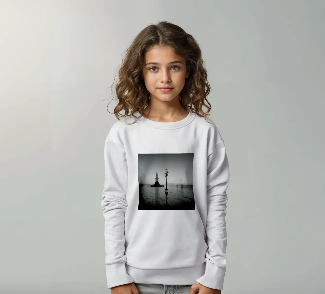 Vittorio Emanuele Il Nella Nebbia kids sweatshirt by Michael J. Reibert