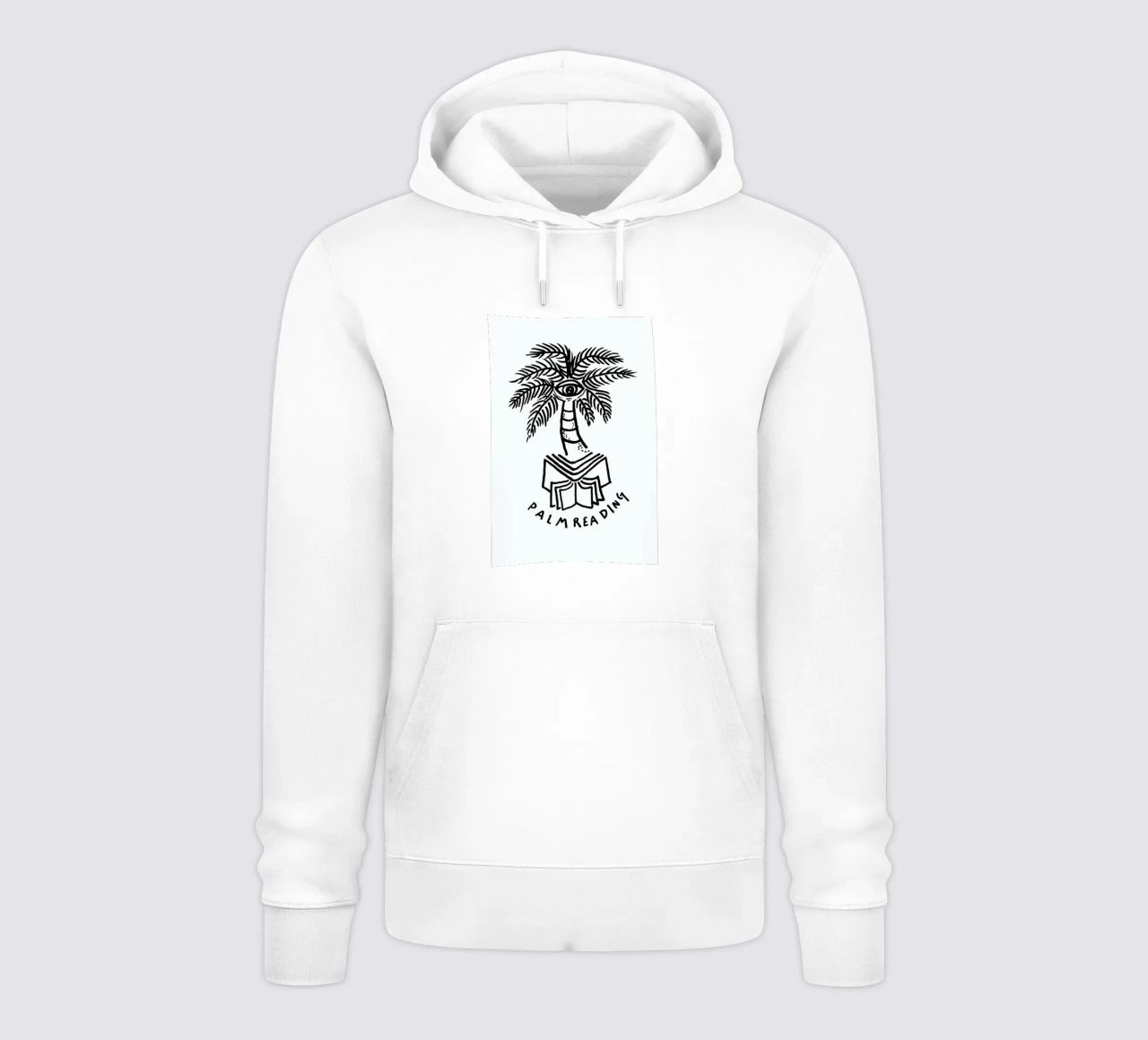 Palm Reading White felpa con cappuccio da Daniela Roessler