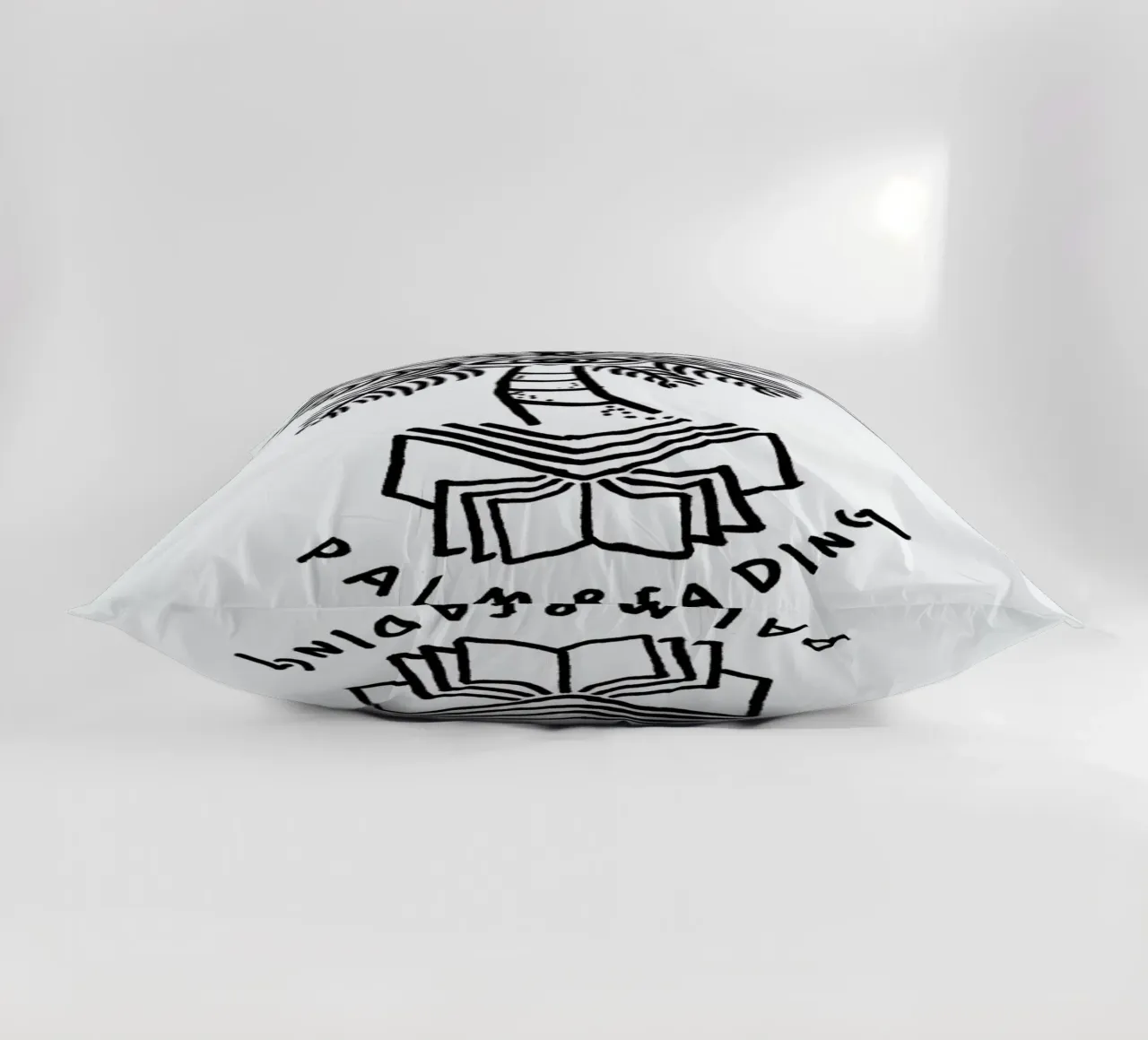Palm Reading White cuscino da Daniela Roessler