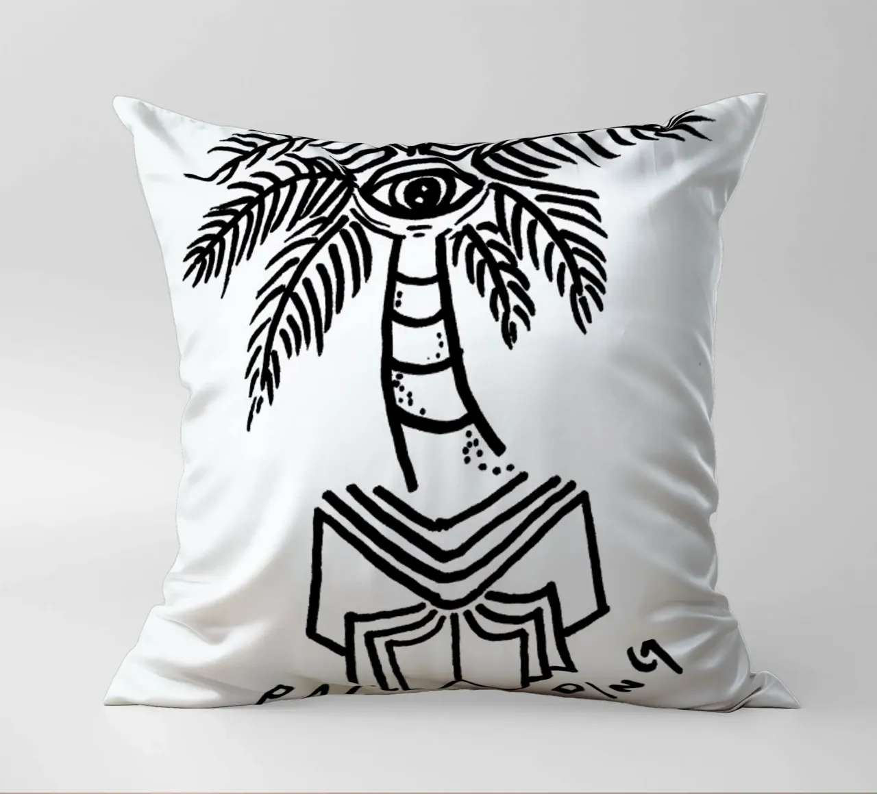 Palm Reading White cuscino da Daniela Roessler