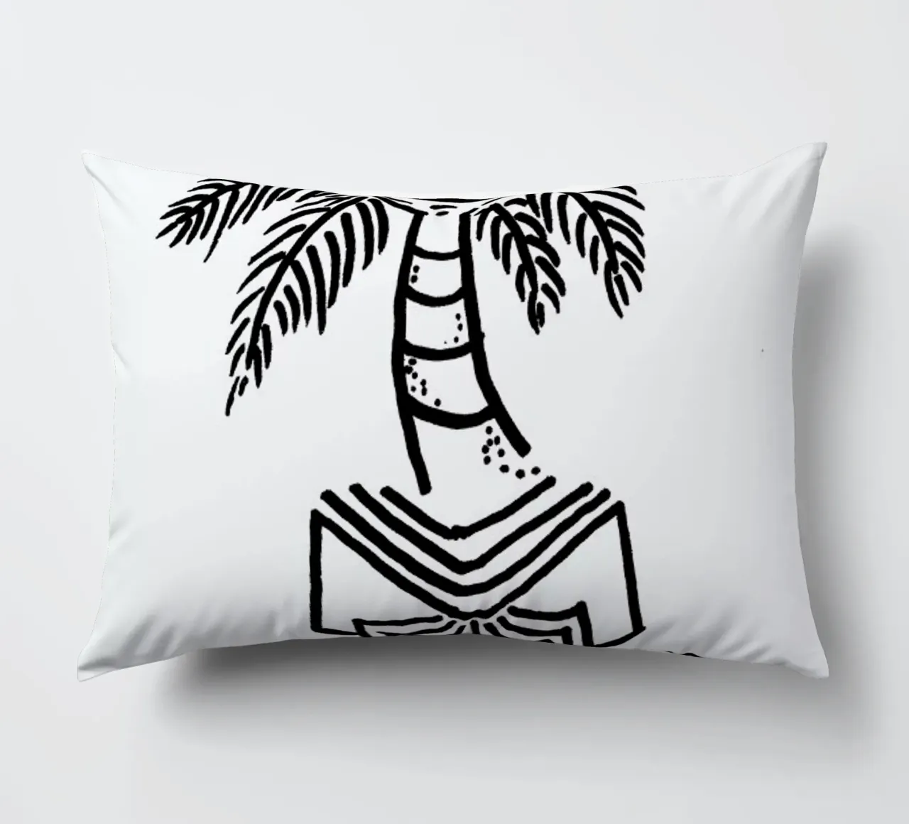 Palm Reading White cuscino da Daniela Roessler