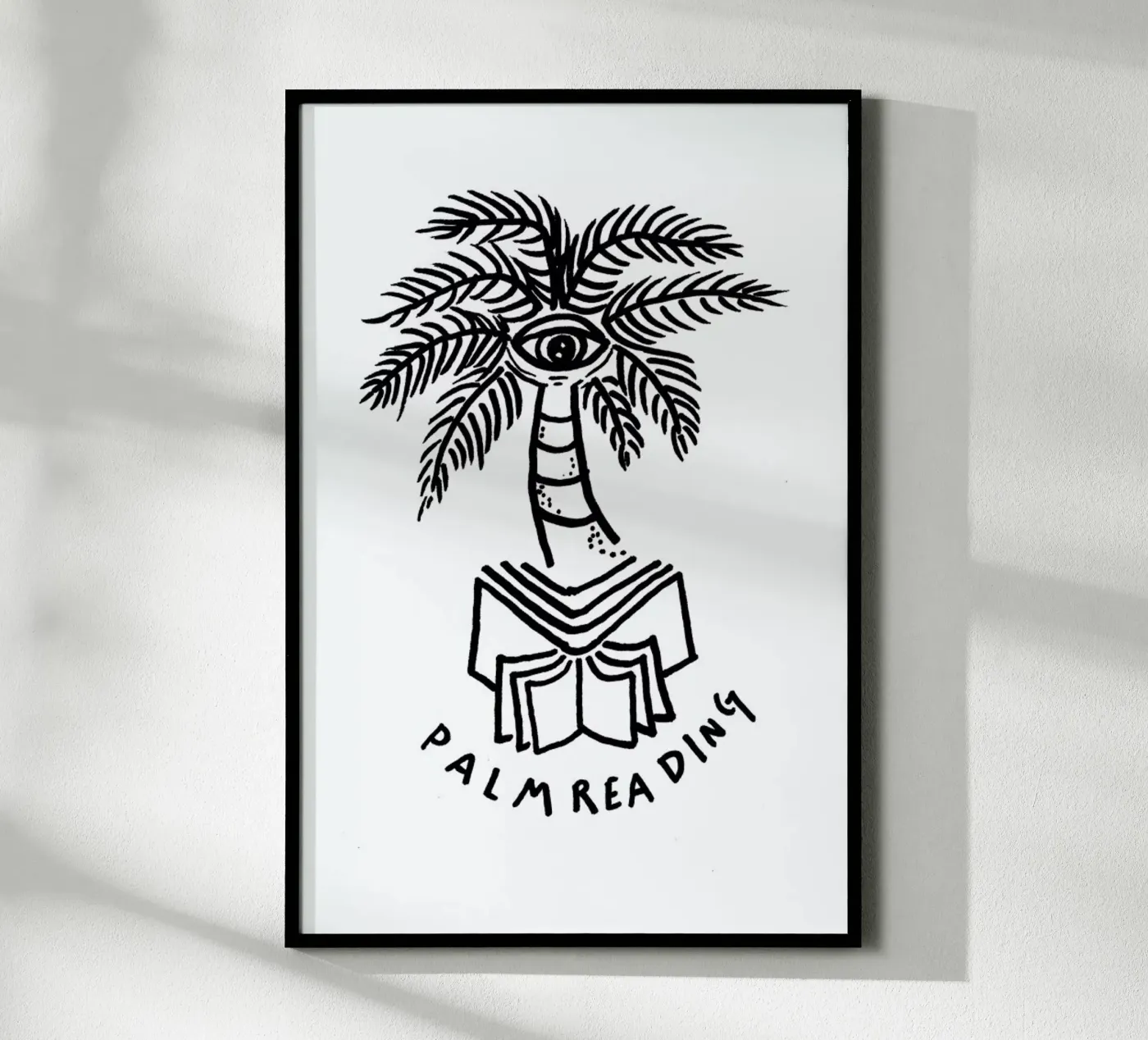 Palm Reading White poster da Daniela Roessler