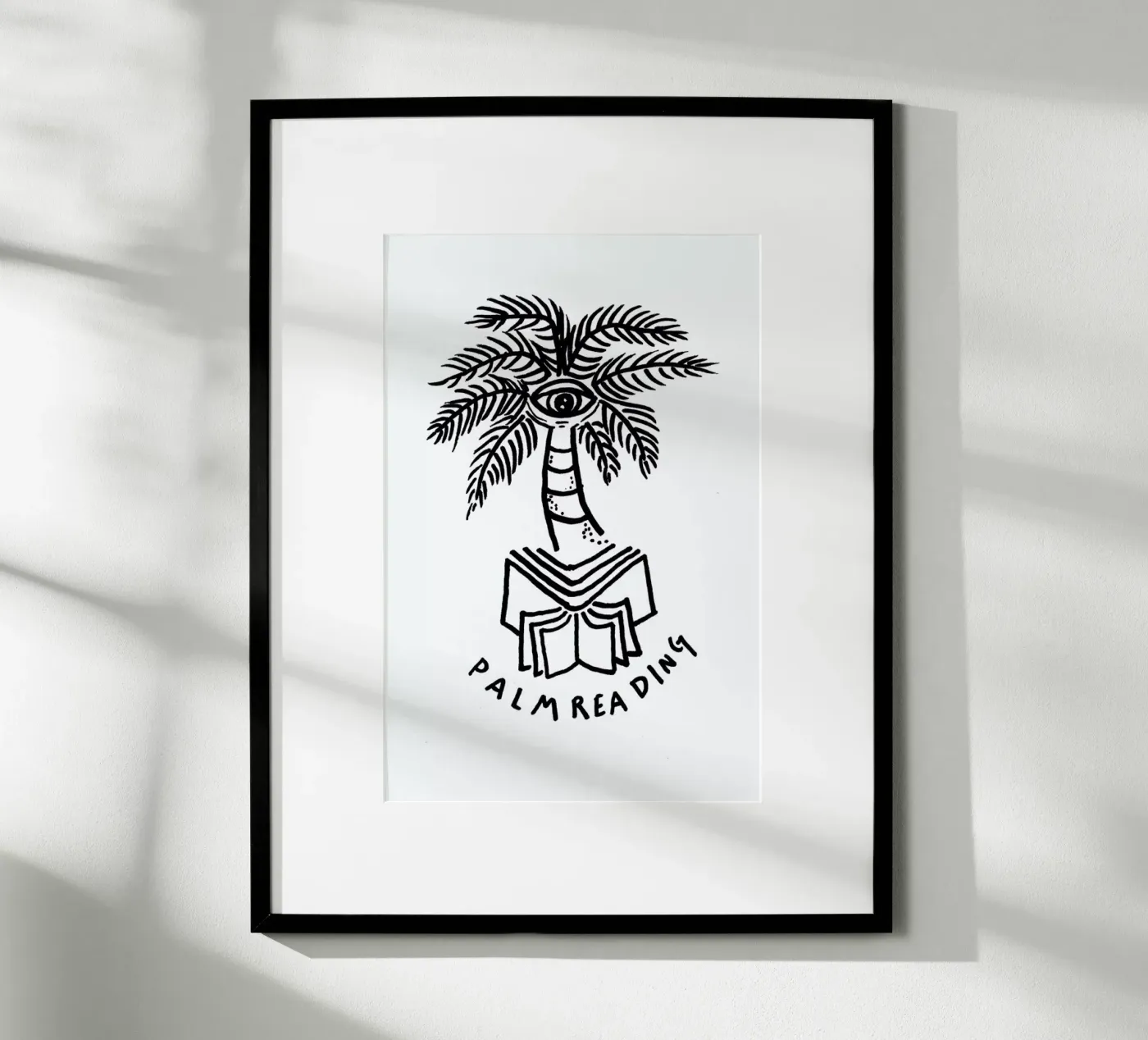 Palm Reading White poster da Daniela Roessler