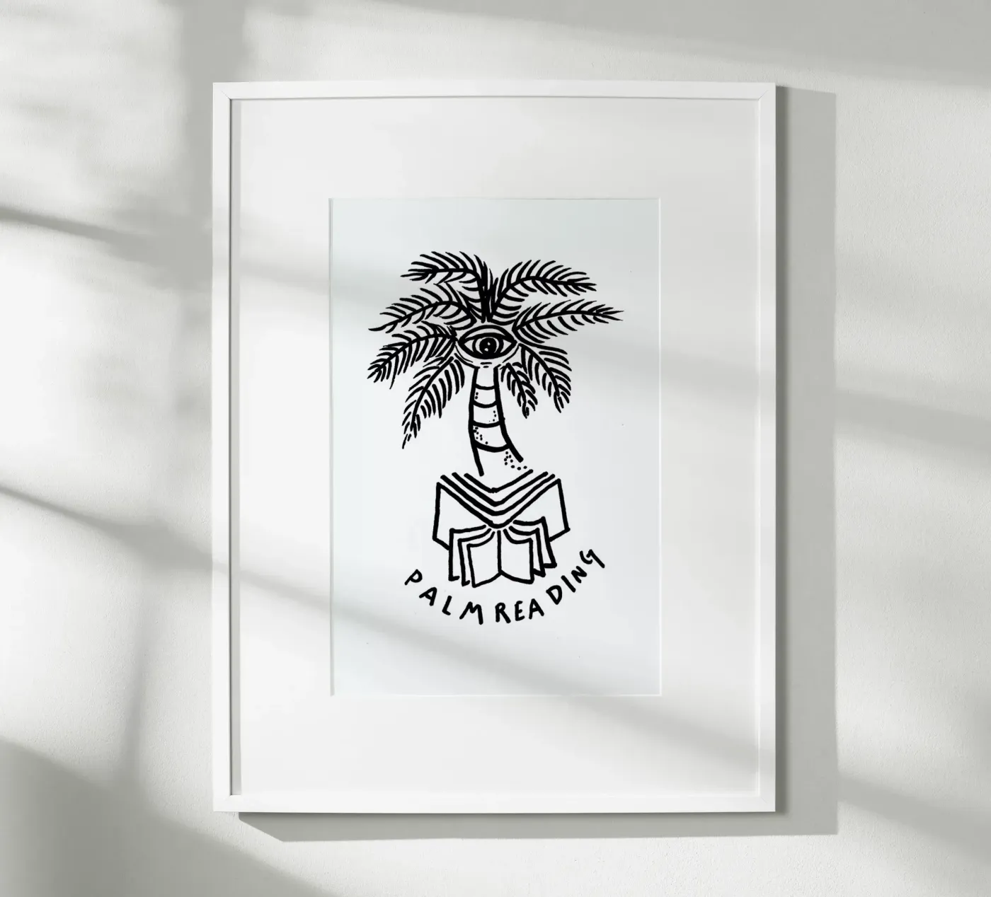 Palm Reading White poster da Daniela Roessler