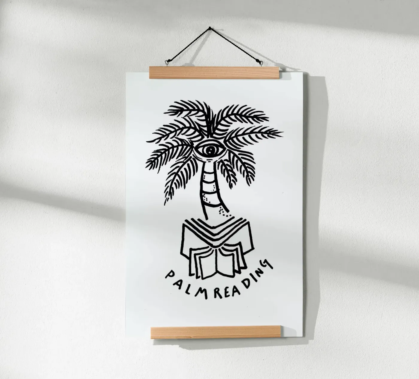 Palm Reading White poster da Daniela Roessler