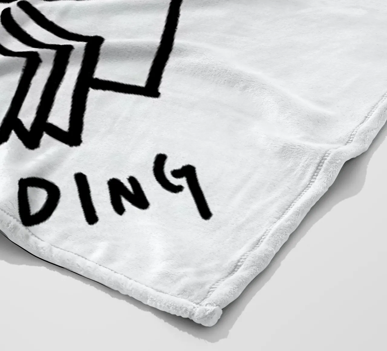 Palm Reading White coperta in pile da Daniela Roessler