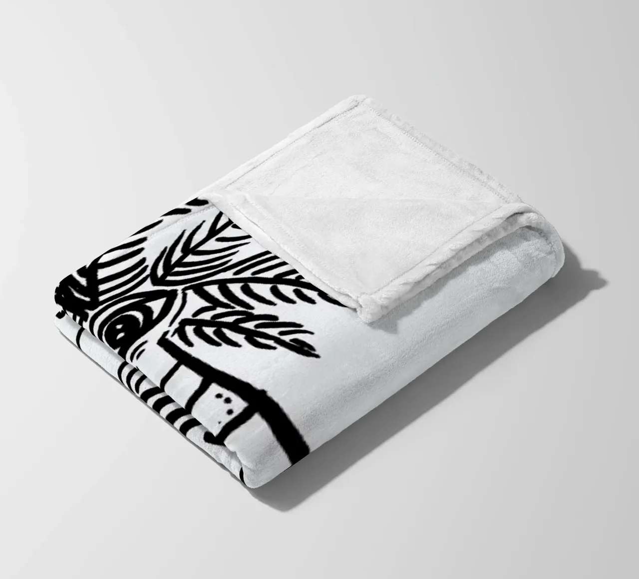 Palm Reading White coperta in pile da Daniela Roessler