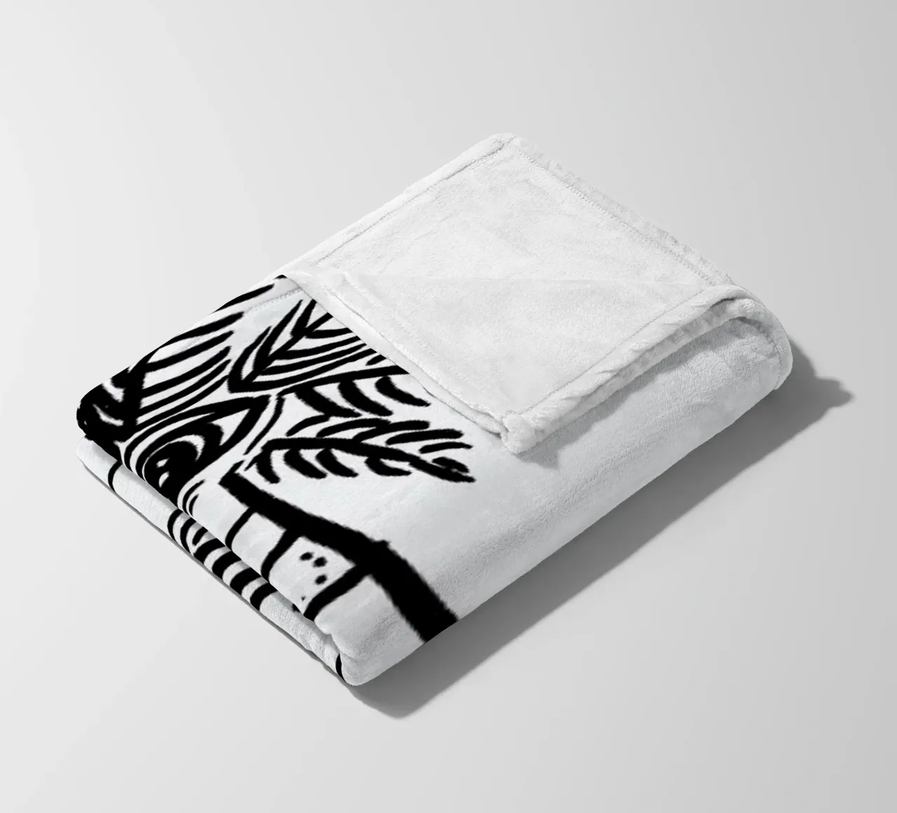 Palm Reading White coperta in pile da Daniela Roessler