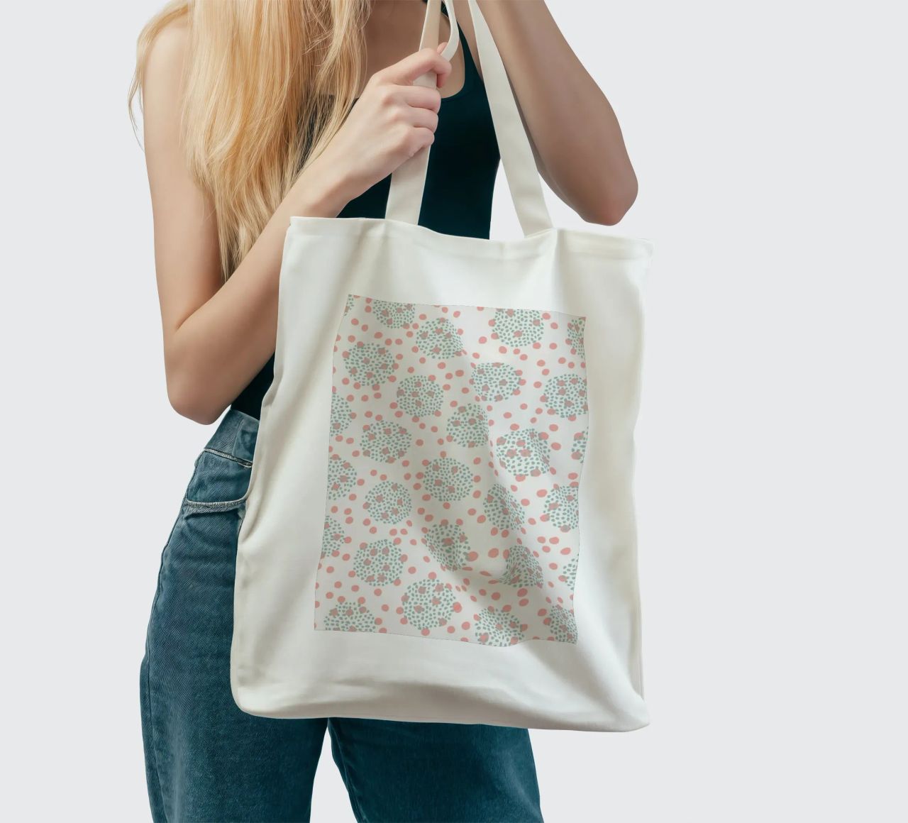 Dots Over Dots borsa in juta da Kind of Style