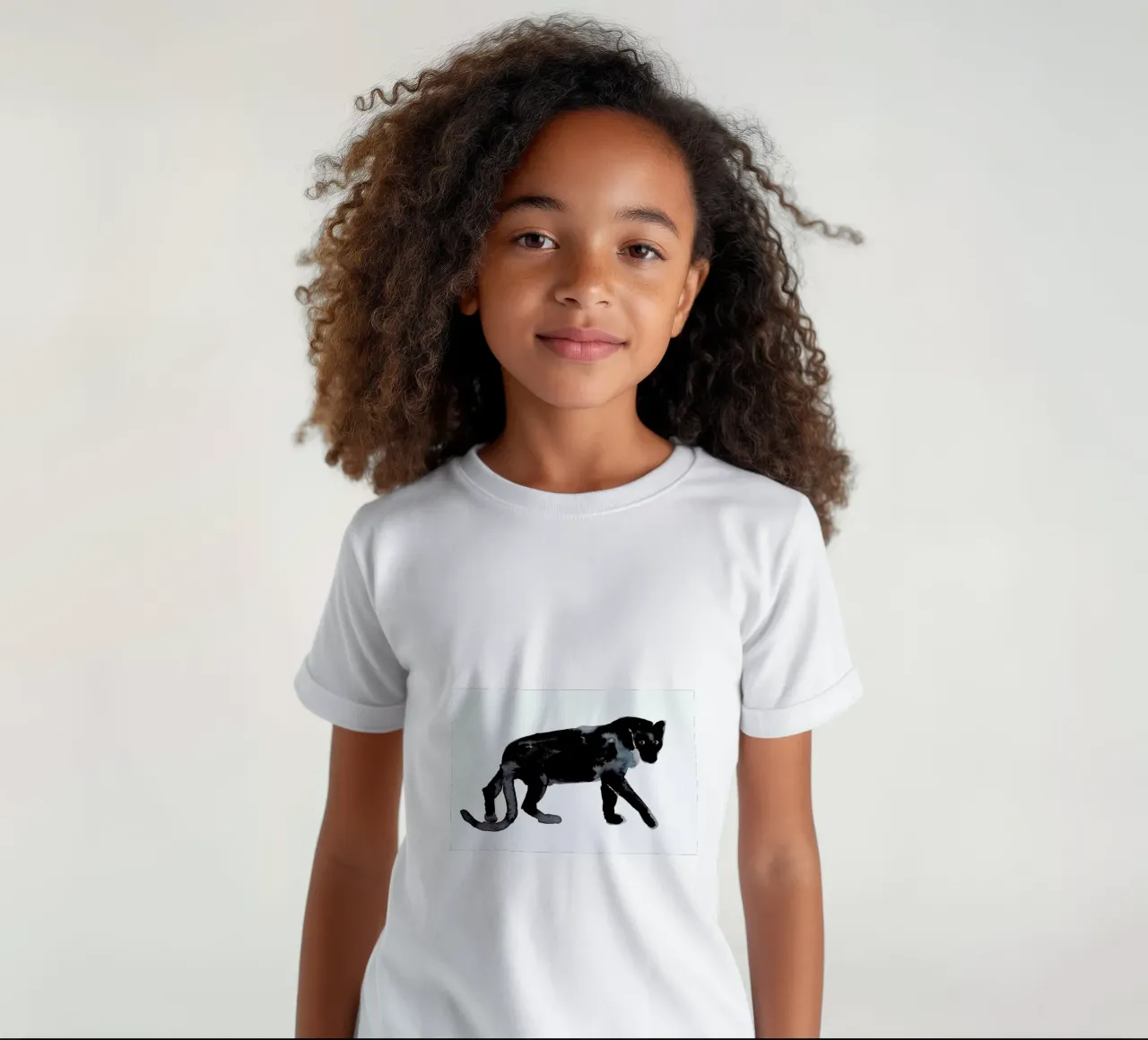 Panther kids t-shirt by Farina Kuklinski