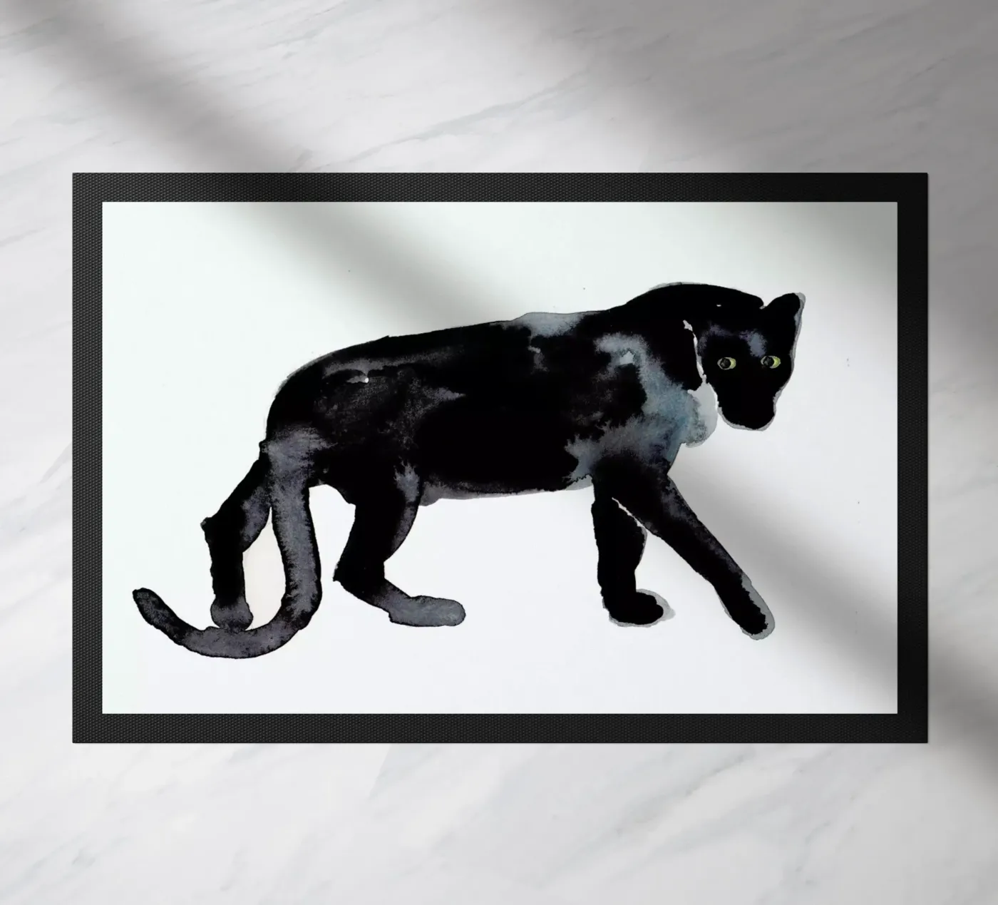 Panther doormat by Farina Kuklinski