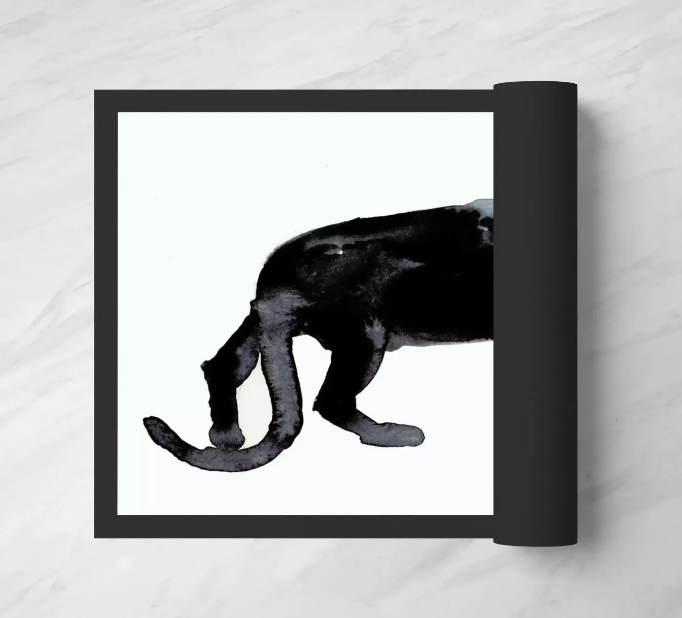 Panther doormat by Farina Kuklinski