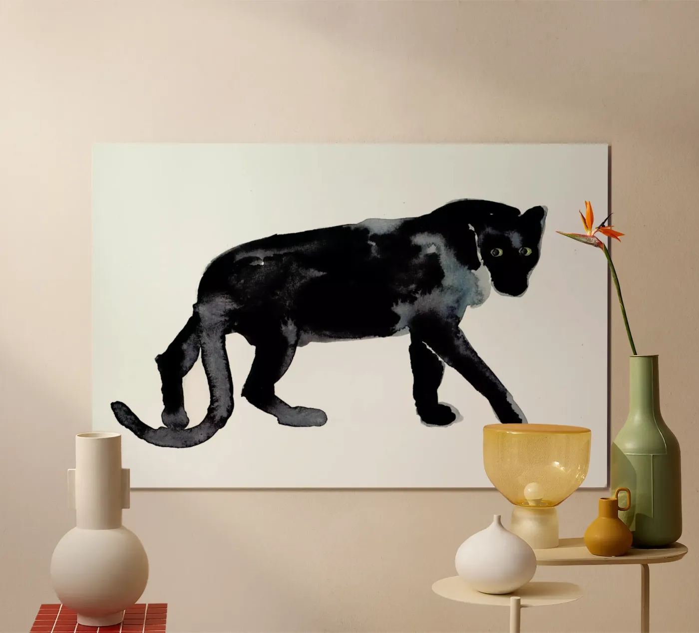 Panther poster van Farina Kuklinski