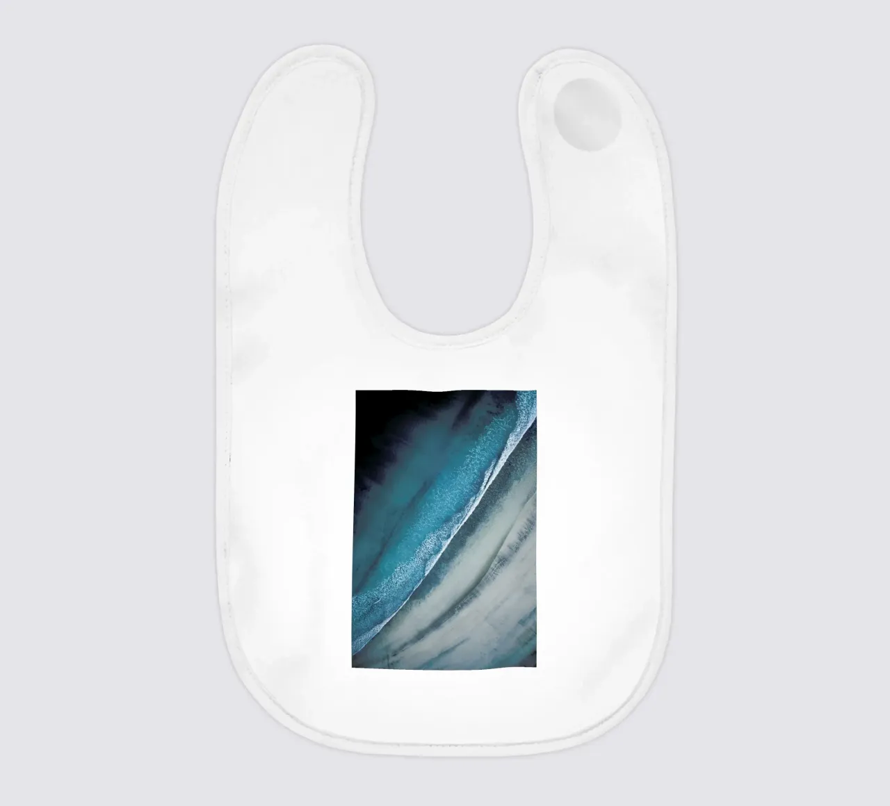Lofoten Beach baby bib by Airpixels
