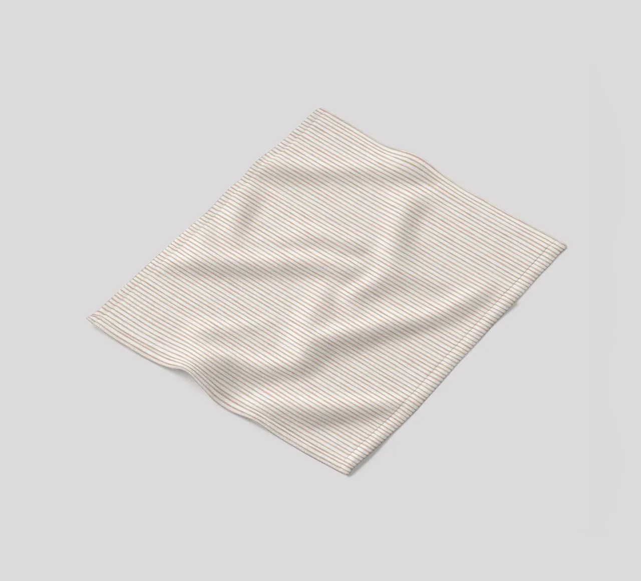 Blush Watercolor Stripes fleece blanket by Kind of Style