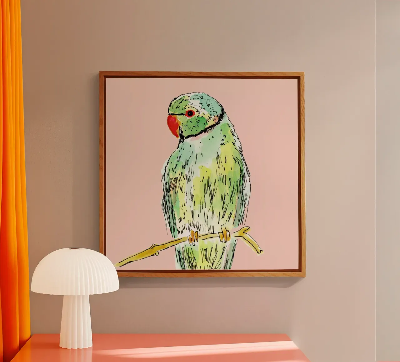 Parrot plexiglass da Farina Kuklinski