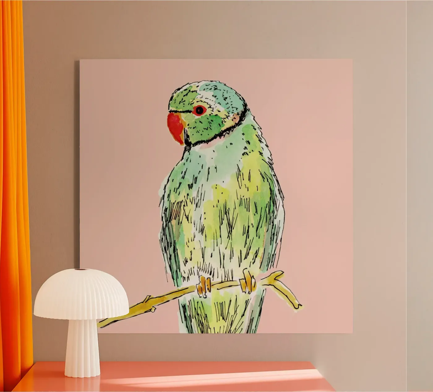 Parrot plexiglass da Farina Kuklinski