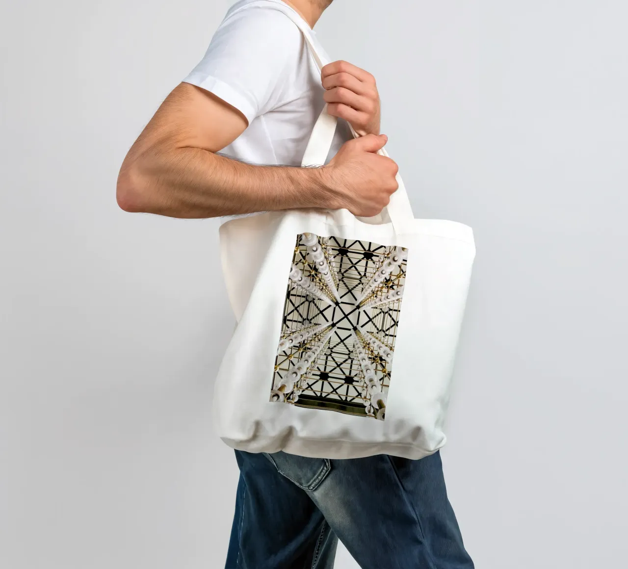 Infinite Light borsa in juta da Marc Schulthess