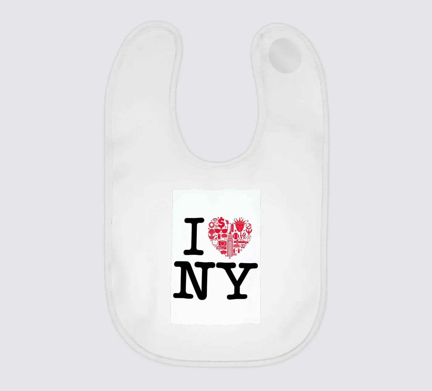 NY baby bib by Chris Wharton