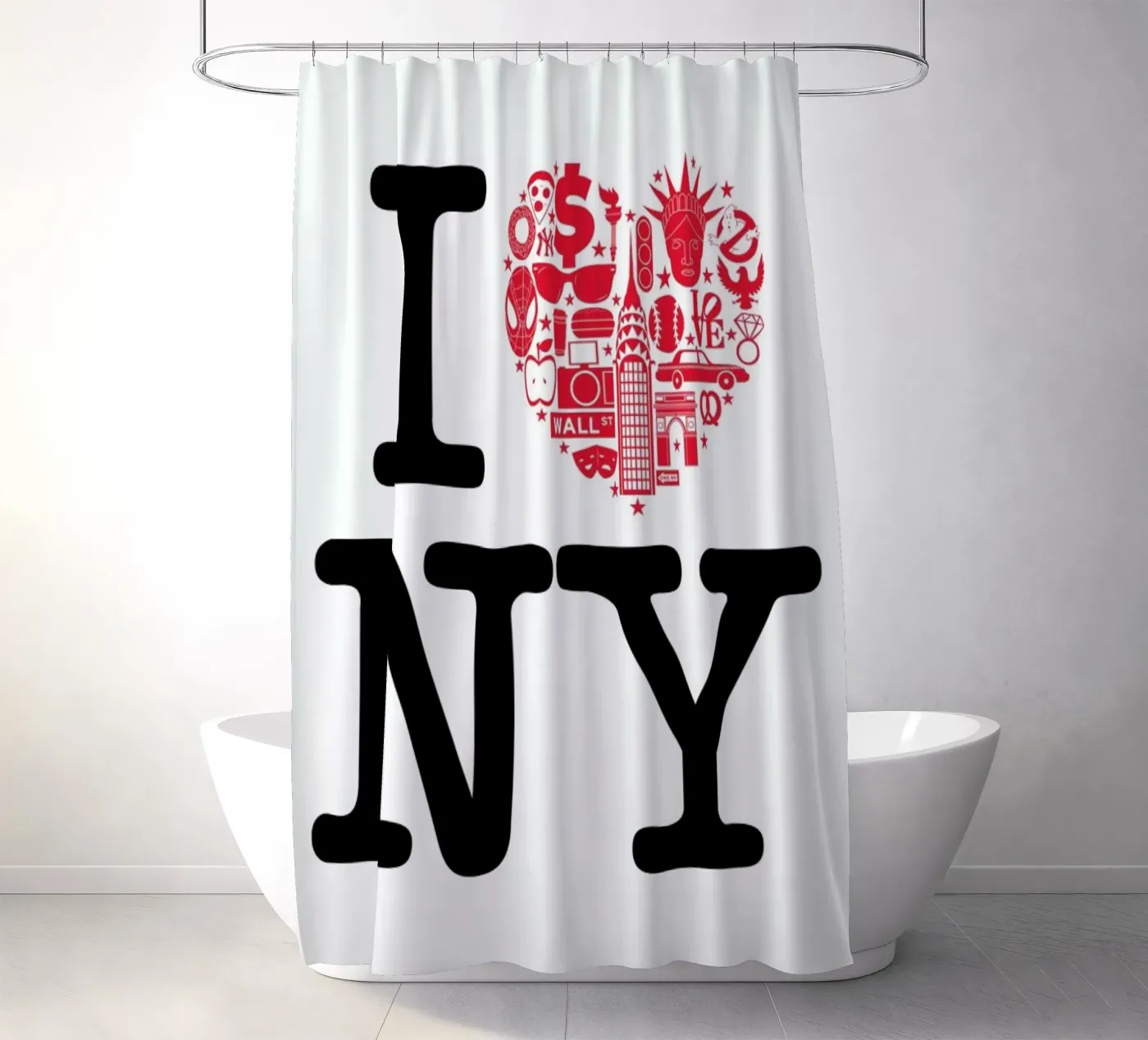 NY shower curtain by Chris Wharton