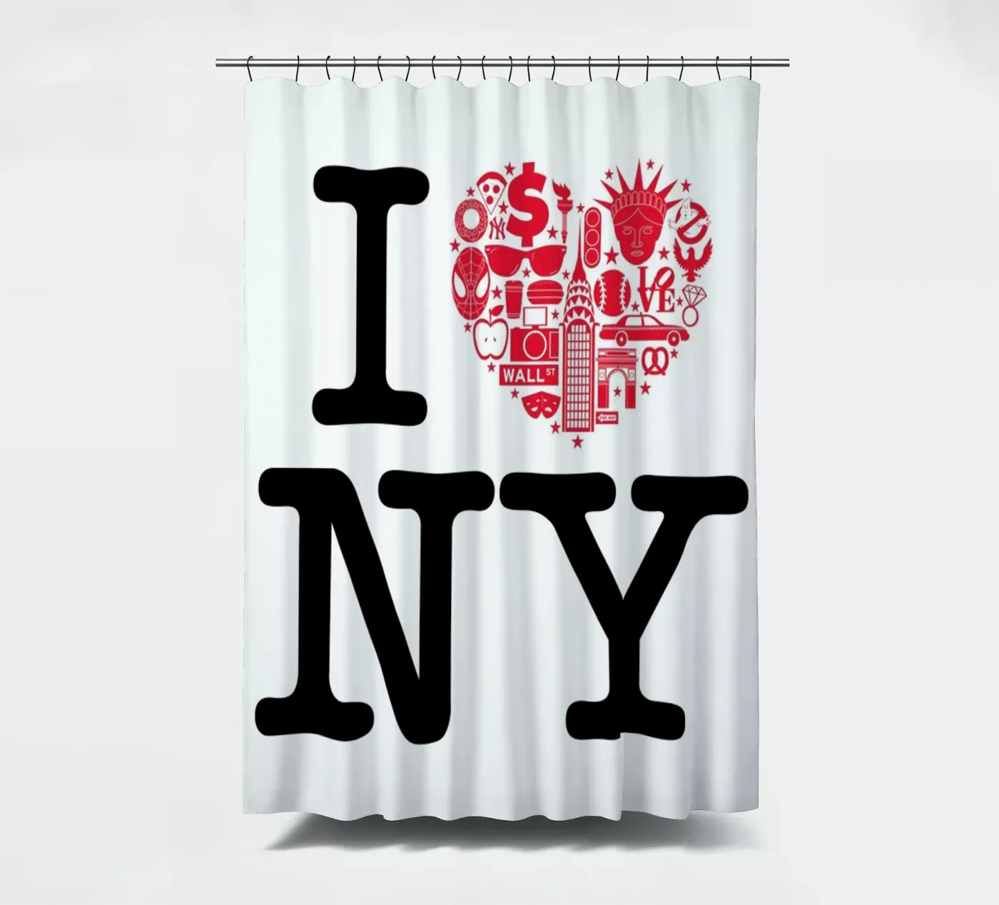 NY shower curtain by Chris Wharton