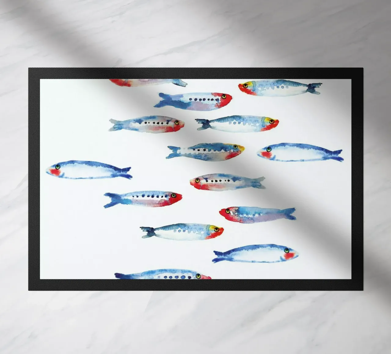Sardines Fußmatte von Farina Kuklinski