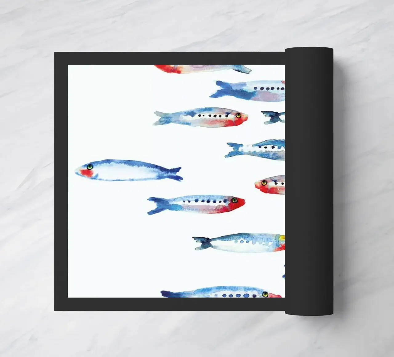 Sardines Fußmatte von Farina Kuklinski