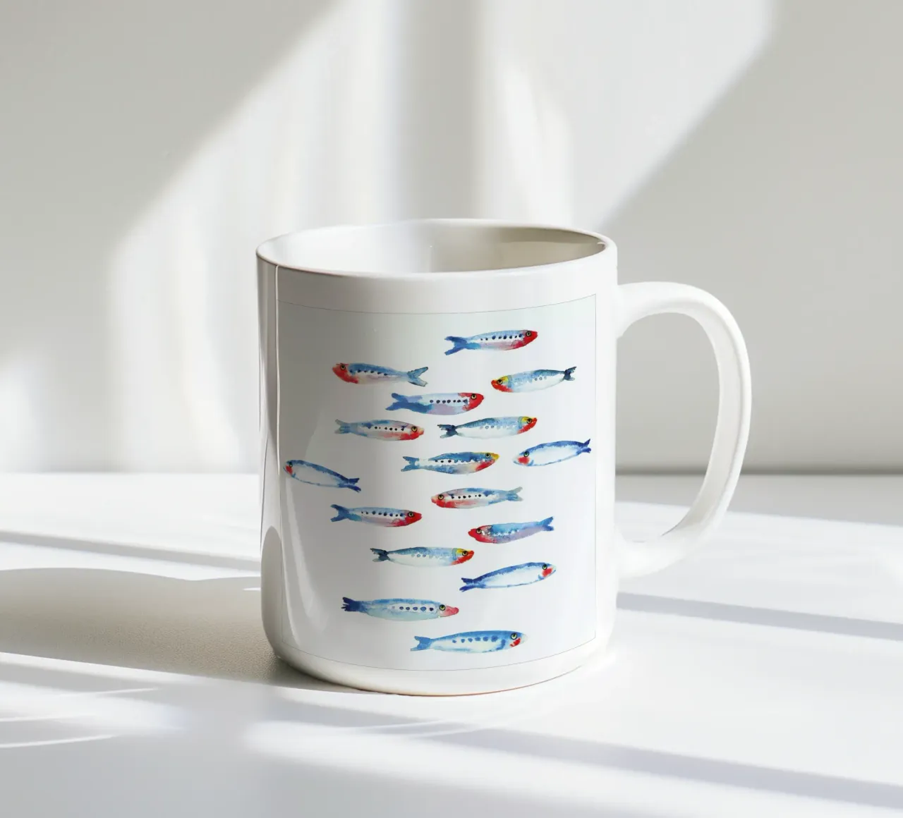 Sardines tazza in ceramica da Farina Kuklinski
