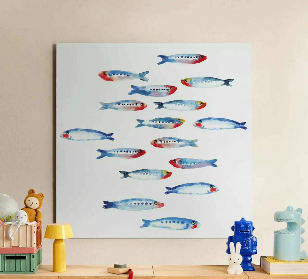 Sardines aluminium-dibond van Farina Kuklinski