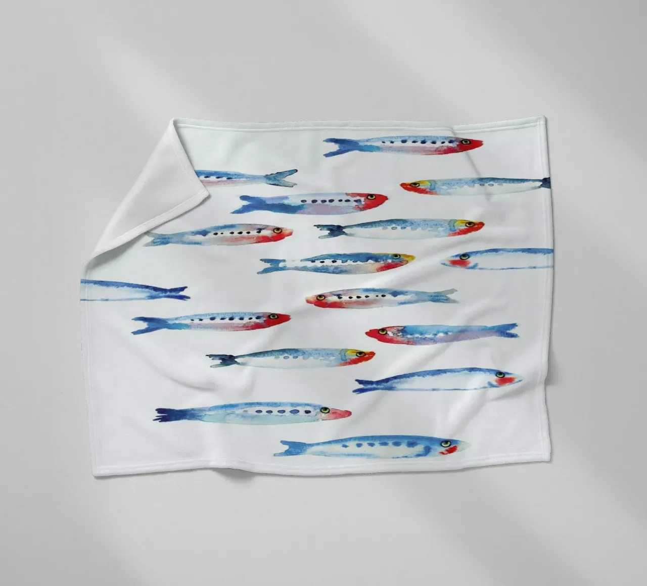 Sardines fleecedeken van Farina Kuklinski