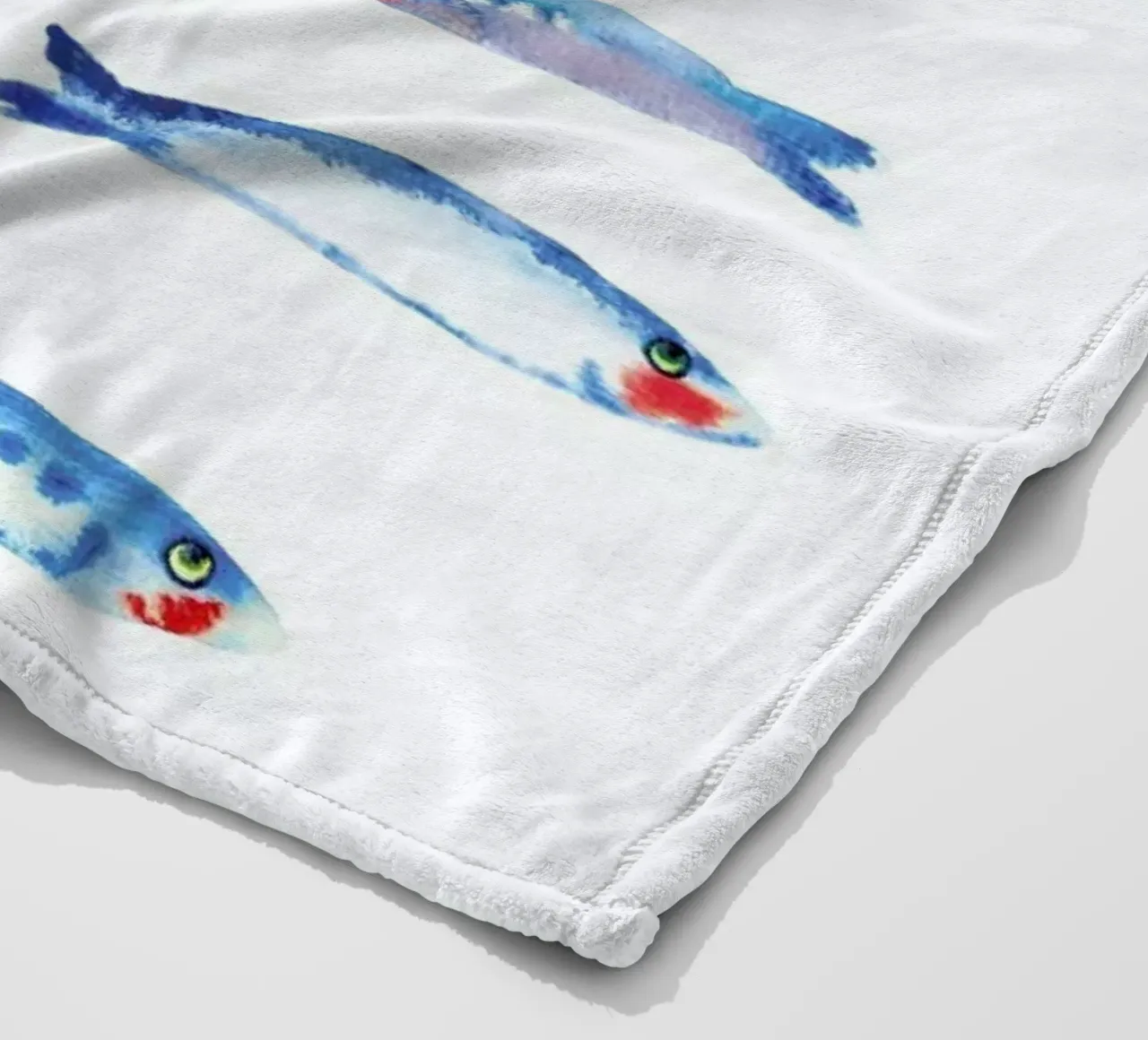 Sardines fleecedeken van Farina Kuklinski