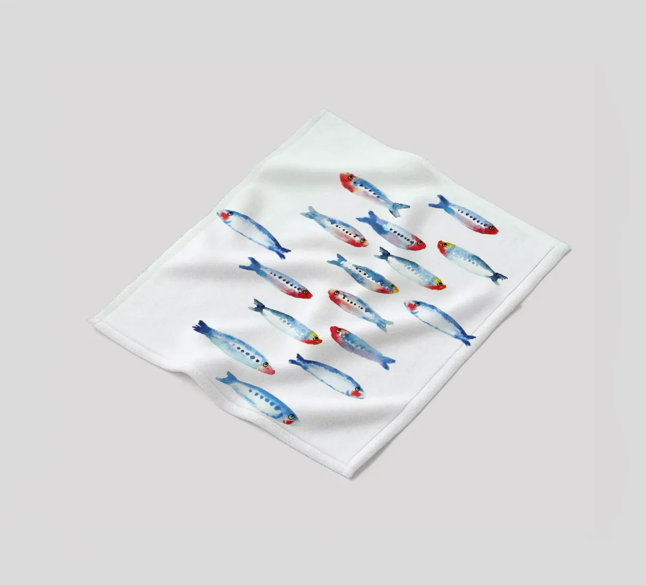 Sardines fleecedeken van Farina Kuklinski