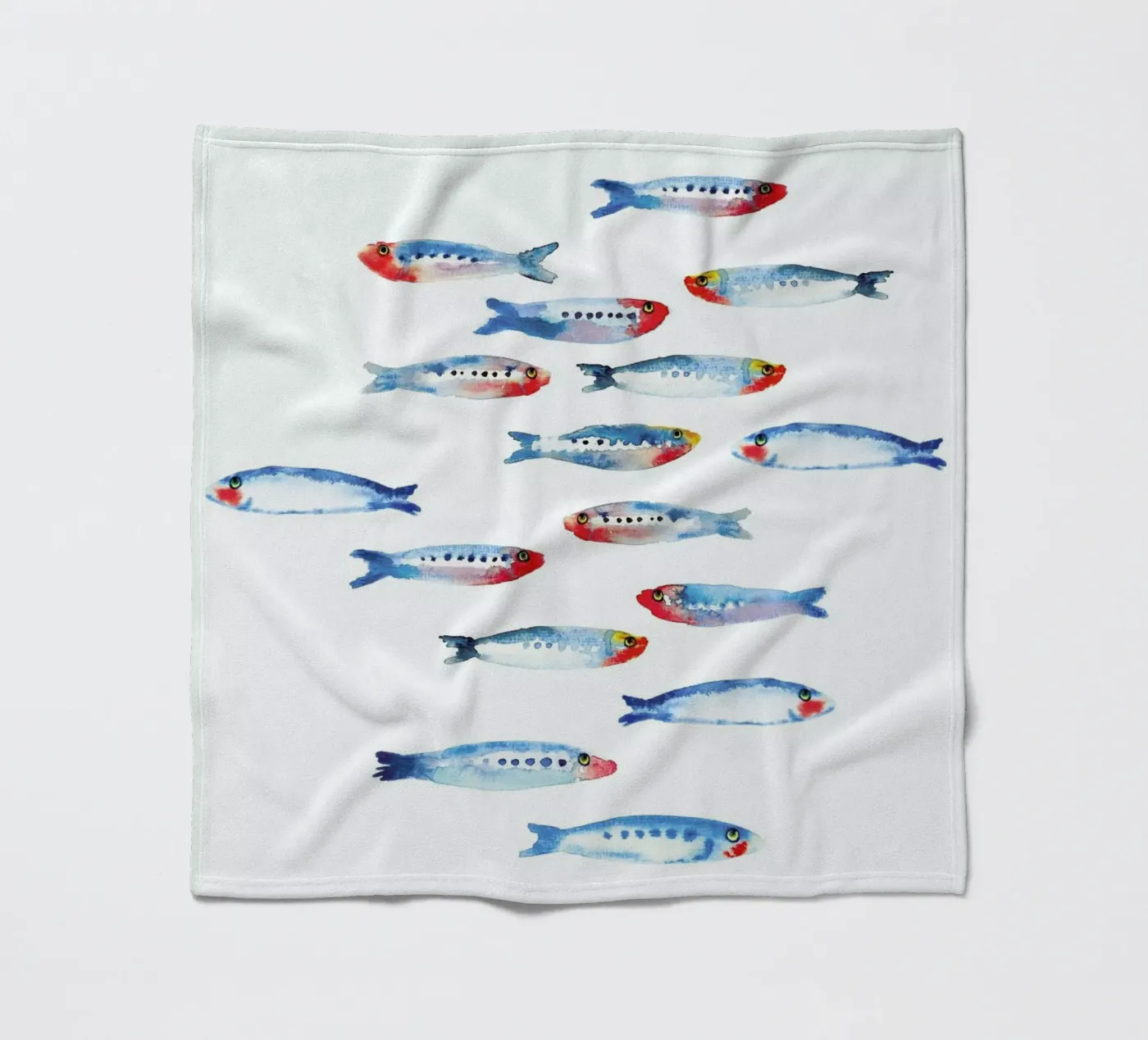 Sardines fleecedeken van Farina Kuklinski