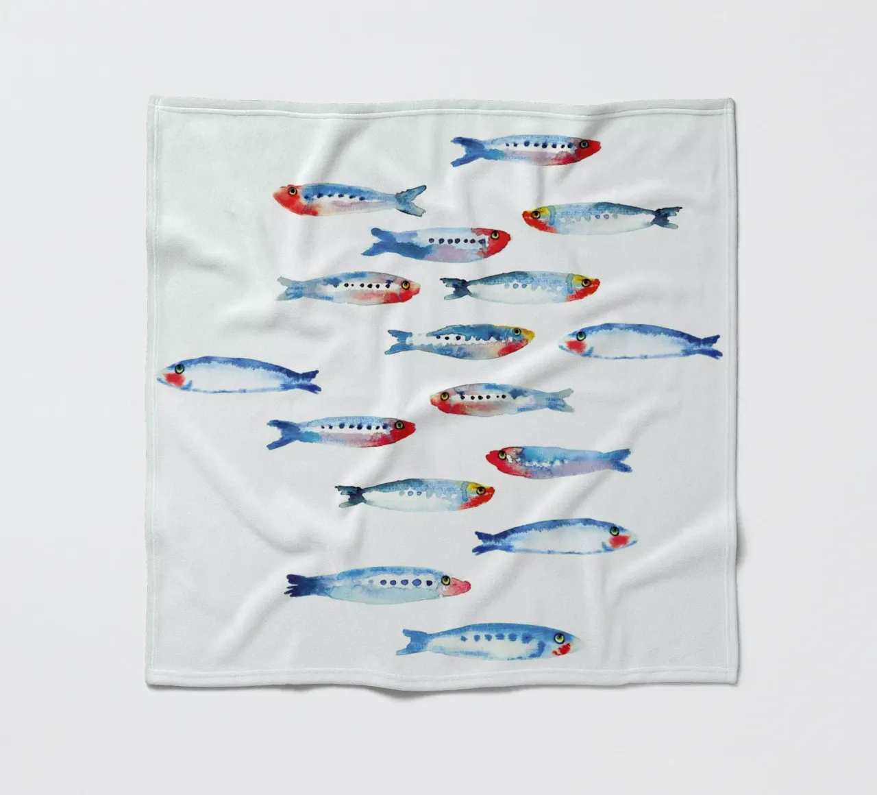 Sardines fleecedeken van Farina Kuklinski