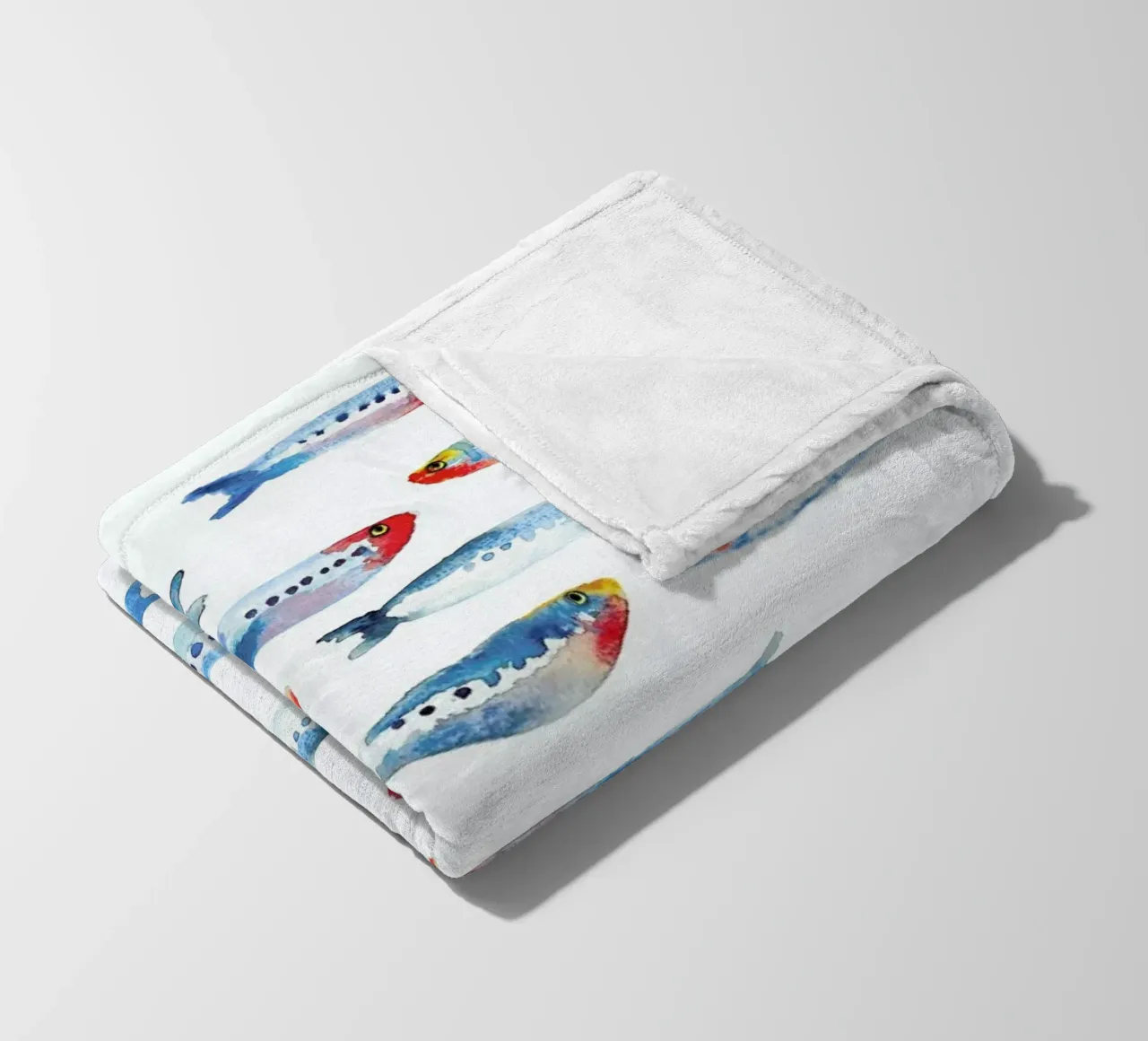 Sardines fleecedeken van Farina Kuklinski