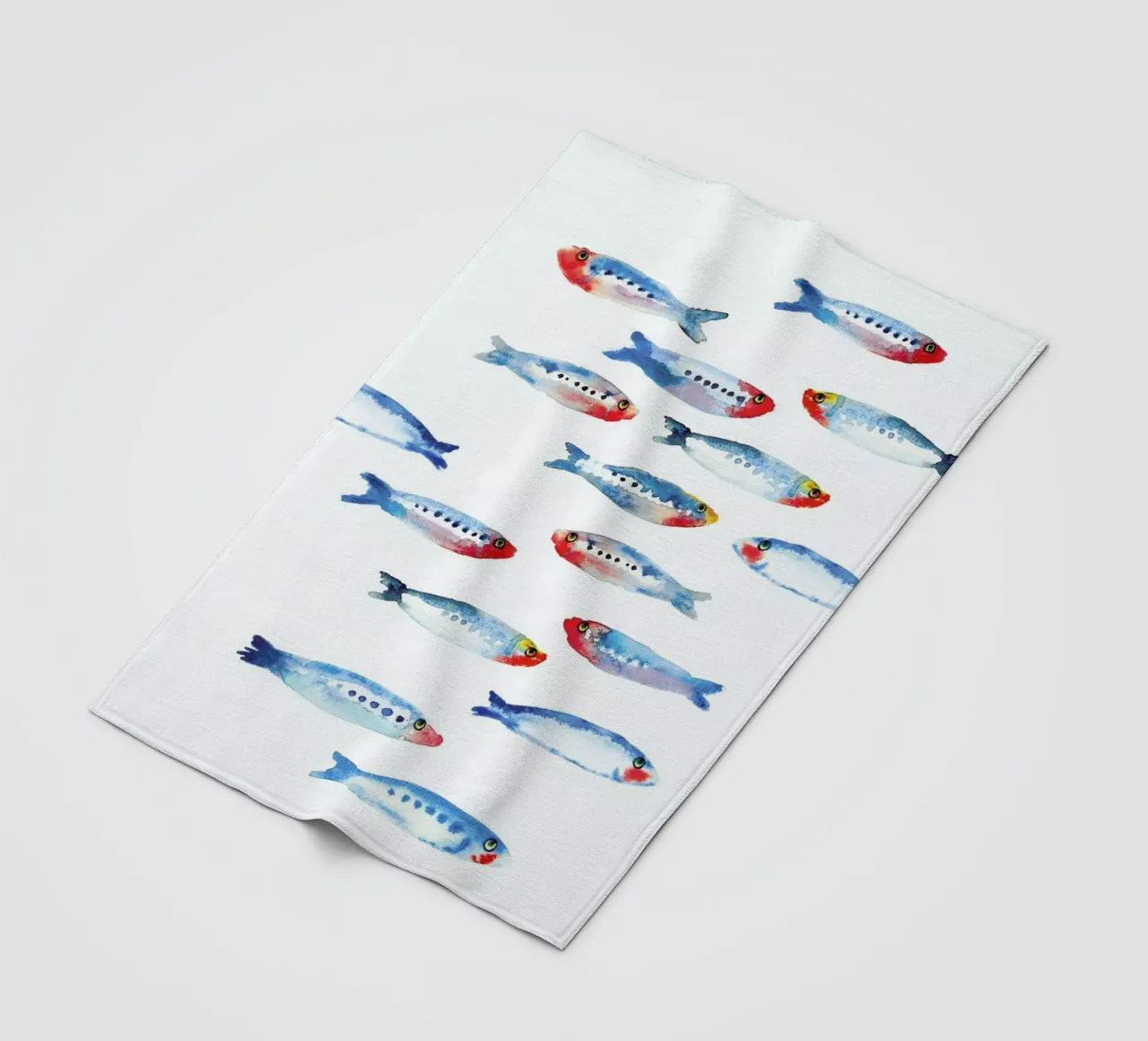 Sardines fleecedeken van Farina Kuklinski