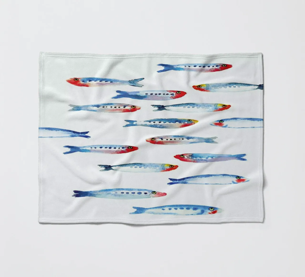 Sardines fleecedeken van Farina Kuklinski