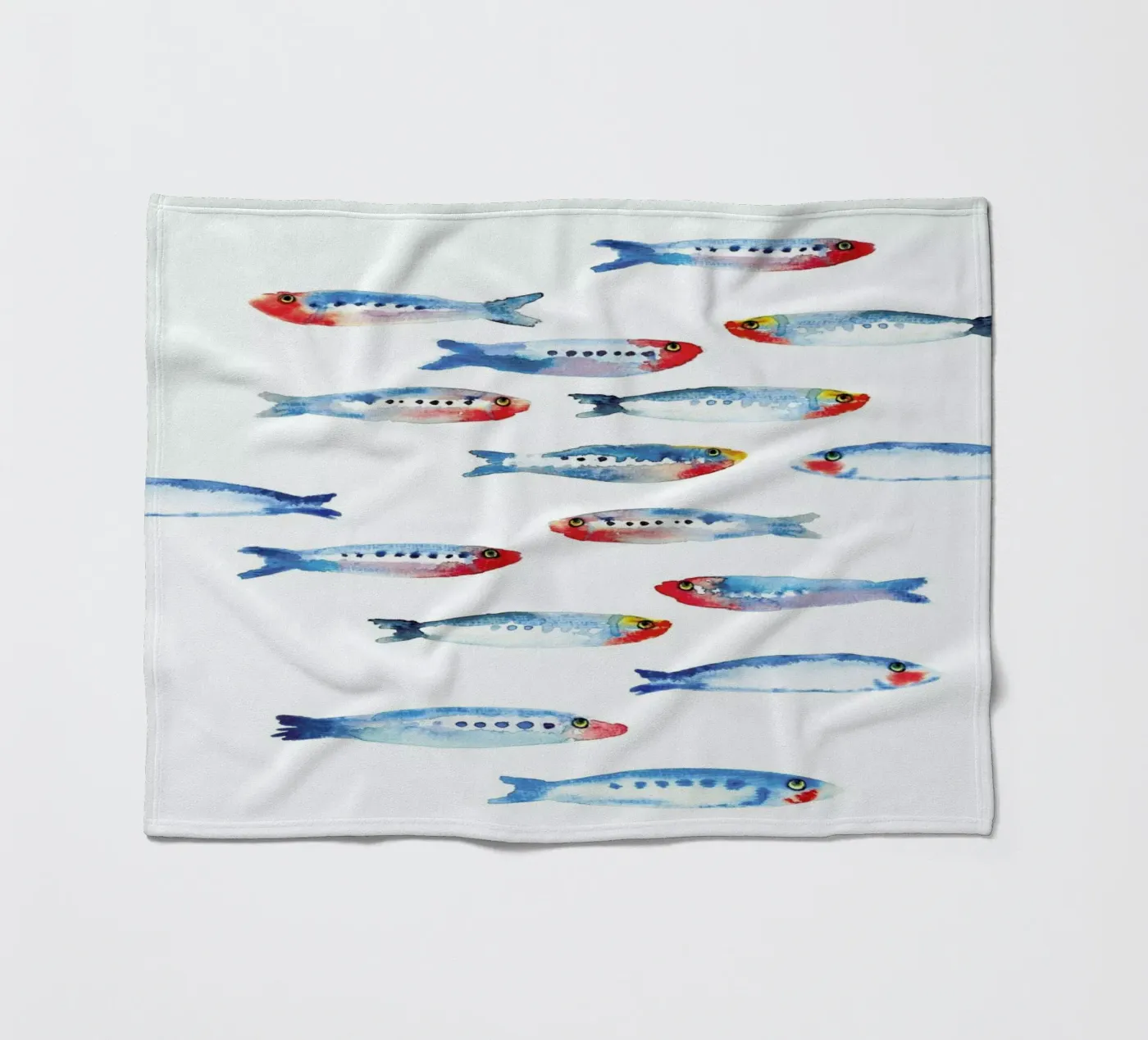 Sardines fleecedeken van Farina Kuklinski