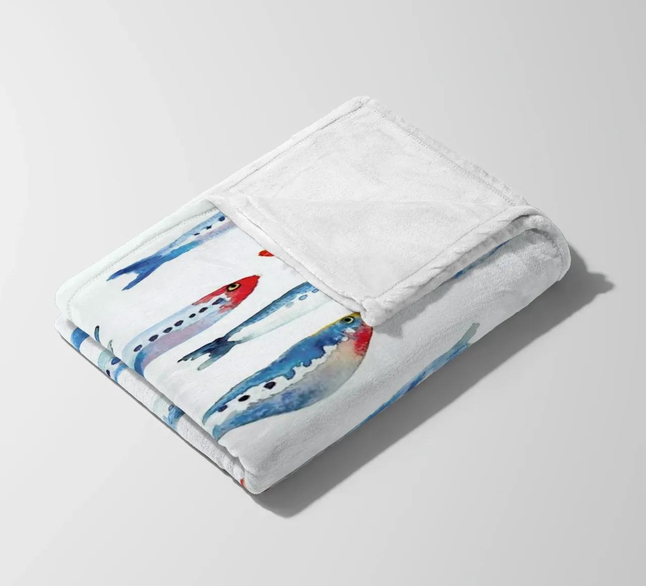 Sardines fleecedeken van Farina Kuklinski