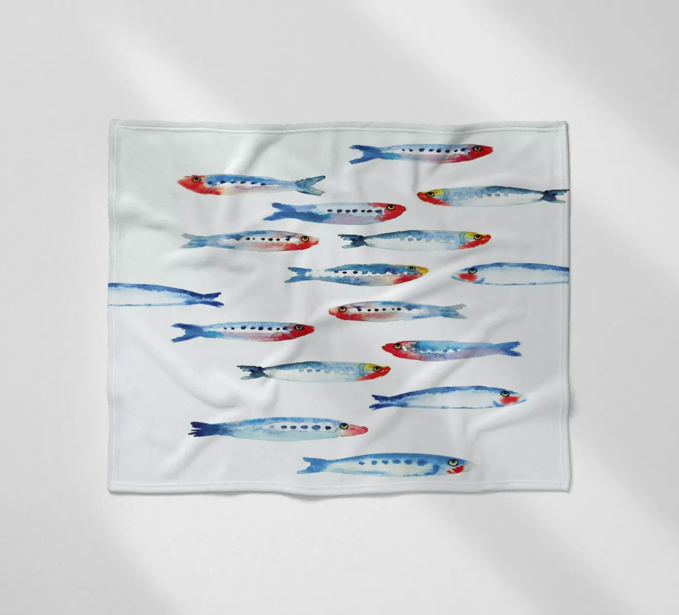 Sardines fleecedeken van Farina Kuklinski