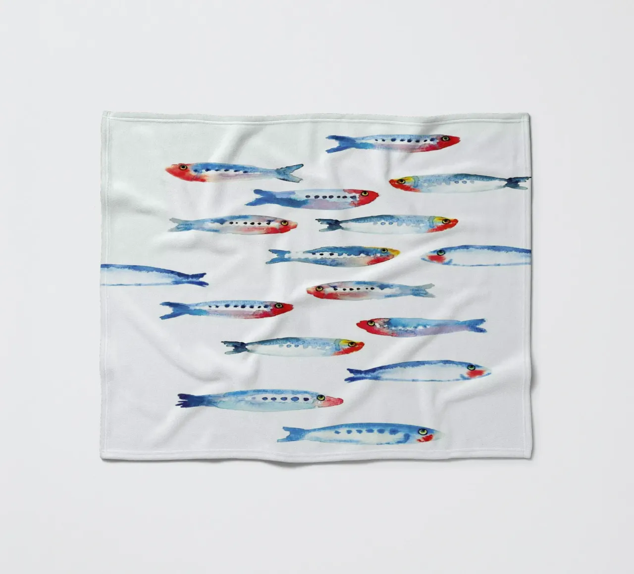 Sardines fleecedeken van Farina Kuklinski