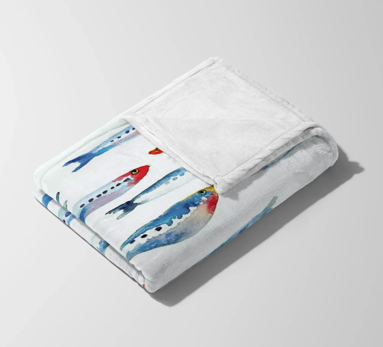 Sardines fleecedeken van Farina Kuklinski