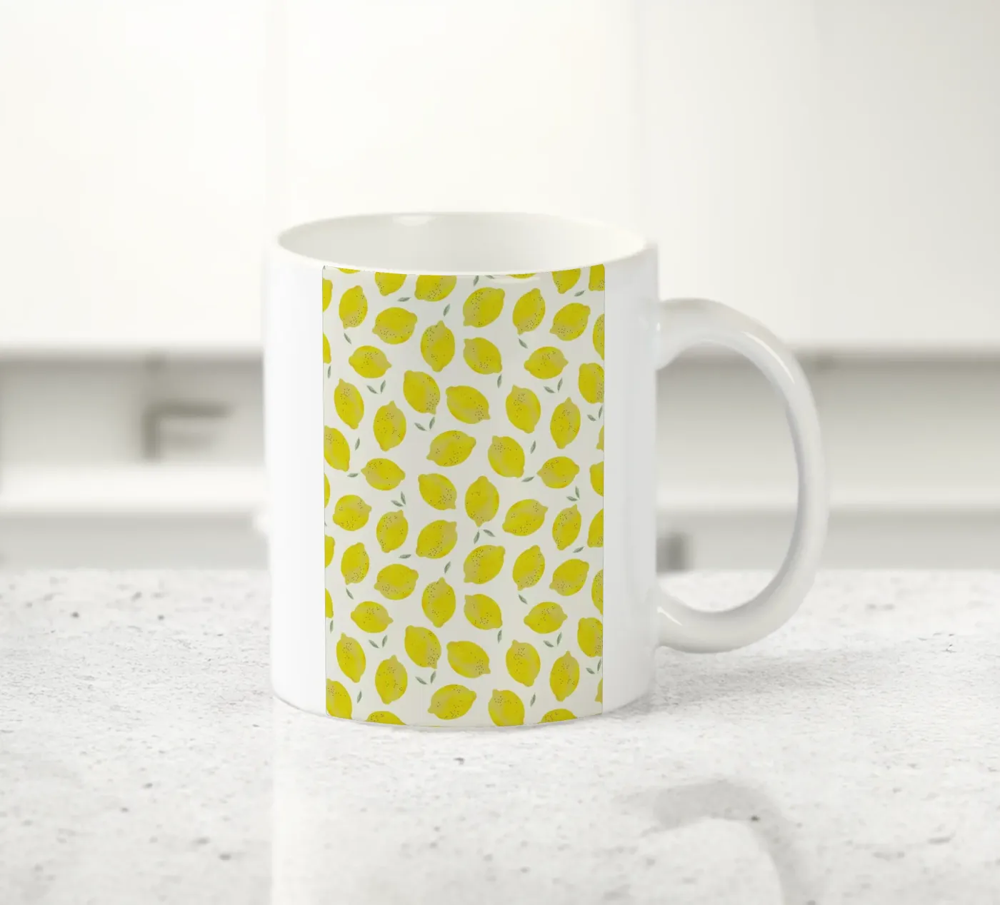 Lemon ceramic mug by Kind of Style