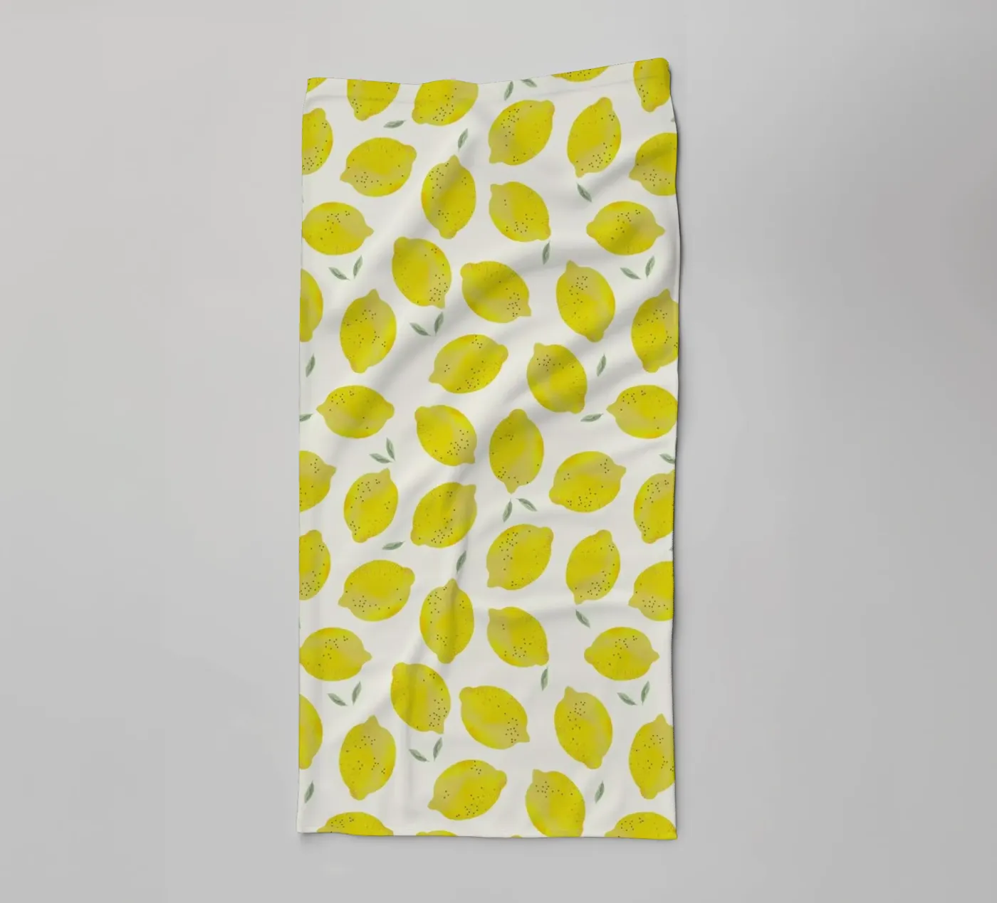Lemon badhanddoek van Kind of Style