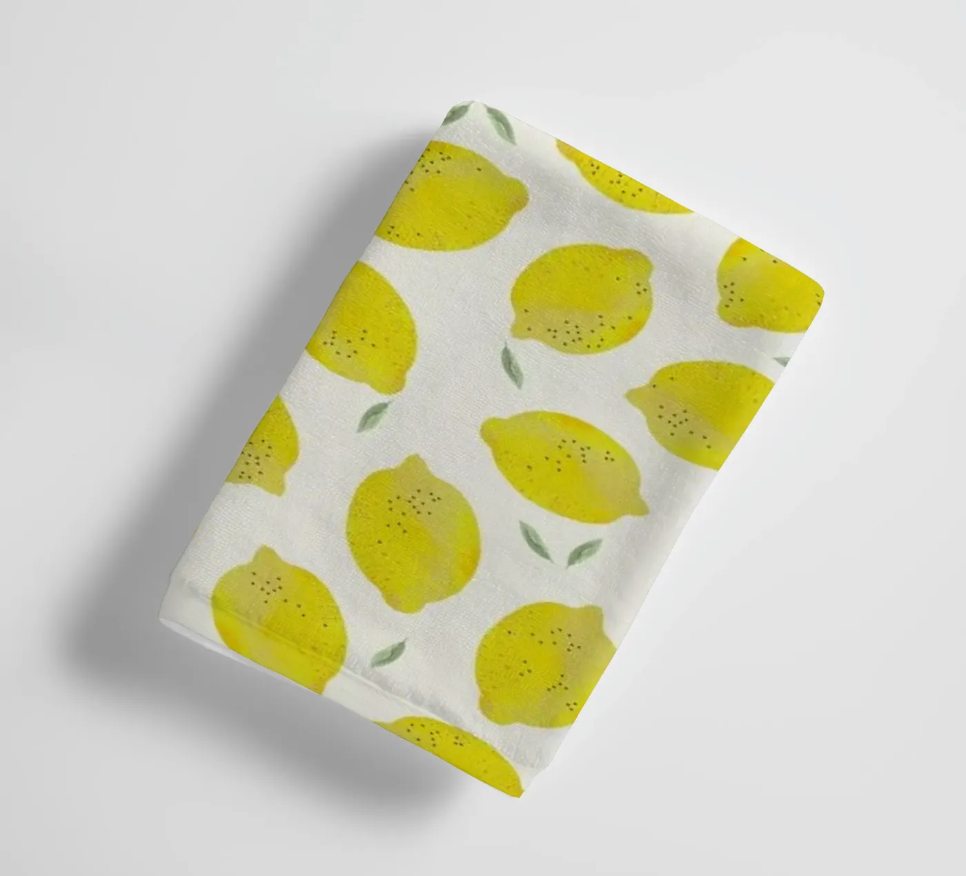 Lemon badhanddoek van Kind of Style