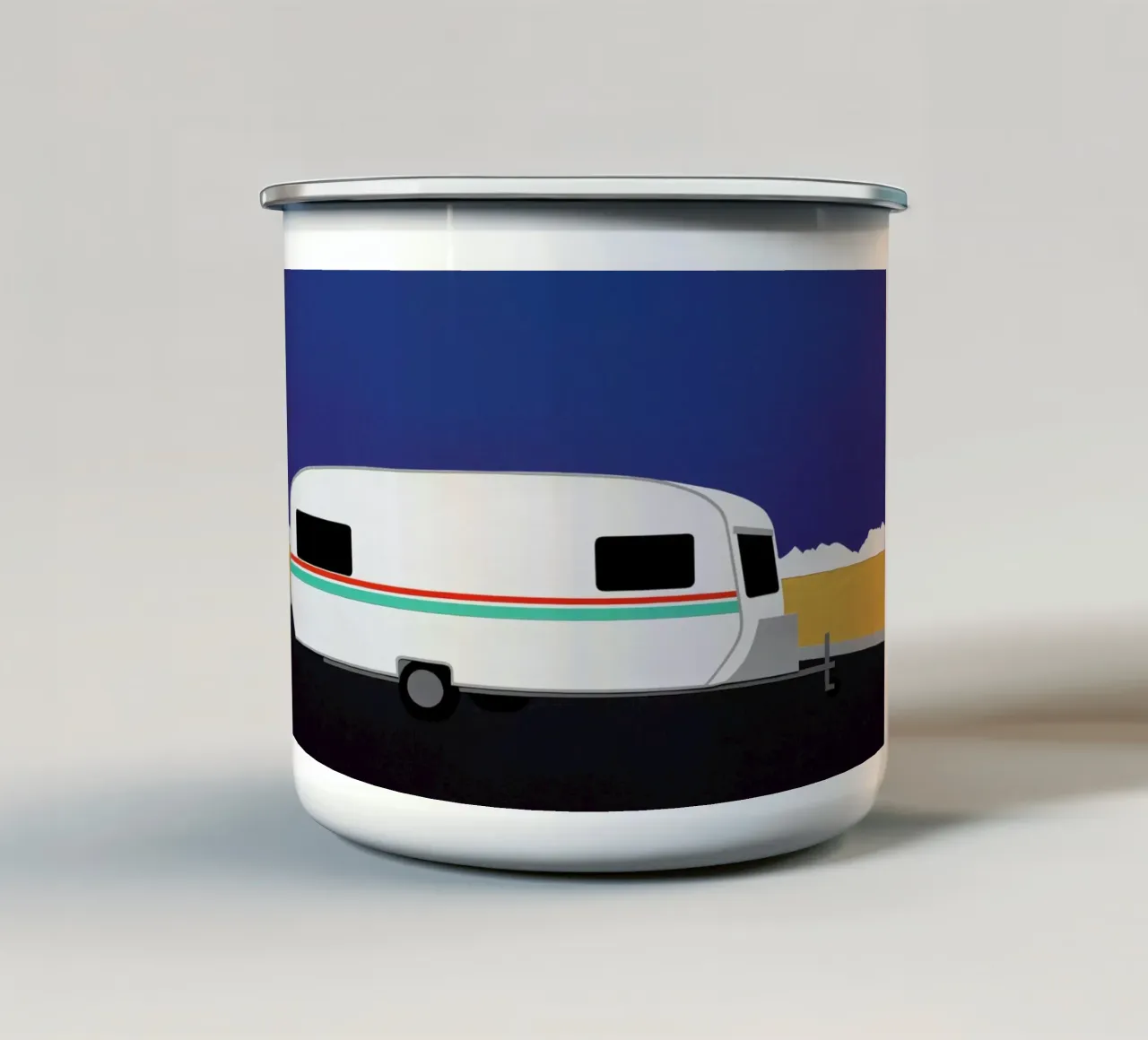Death Valley Caravan tazza in smalto da Rosi Feist