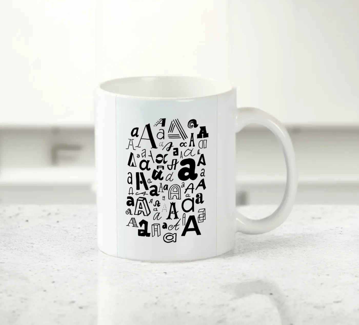 Aa ceramic mug by petiteCAPS