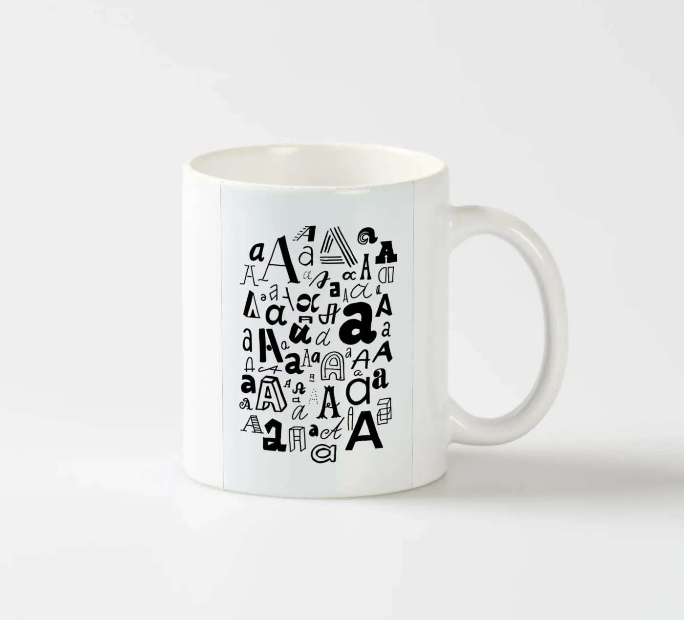 Aa ceramic mug by petiteCAPS